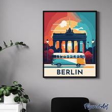 Cargar imagen en el visor de la galería, Póster de viaje Berlín