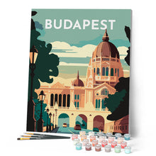 Cargar imagen en el visor de la galería, Póster de viaje Budapest