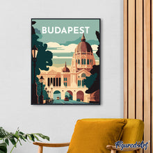 Cargar imagen en el visor de la galería, Póster de viaje Budapest