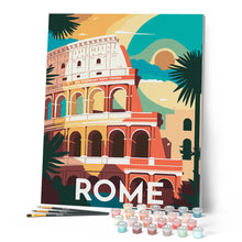 Cargar imagen en el visor de la galería, Póster de viaje Roma