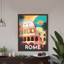 Cargar imagen en el visor de la galería, Diamond Painting - Póster de viaje Roma