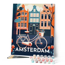 Cargar imagen en el visor de la galería, Póster de viaje Ámsterdam