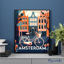 Cargar imagen en el visor de la galería, Póster de viaje Ámsterdam