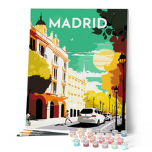 Cargar imagen en el visor de la galería, Póster de viaje Madrid