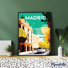 Cargar imagen en el visor de la galería, Póster de viaje Madrid