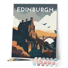 Cargar imagen en el visor de la galería, Póster de viaje Edimburgo