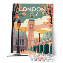 Cargar imagen en el visor de la galería, Póster de viaje Londres 2