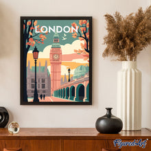 Cargar imagen en el visor de la galería, Diamond Painting - Póster de viaje Londres 2