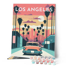 Cargar imagen en el visor de la galería, Póster de viaje Los Ángeles