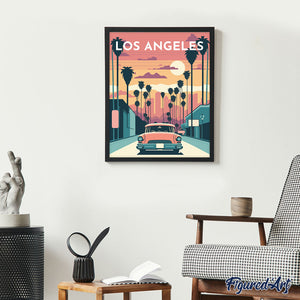 Póster de viaje Los Ángeles