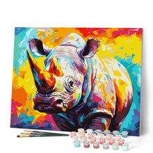 Cargar imagen en el visor de la galería, Rinoceronte Abstracto Colorido