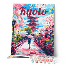 Cargar imagen en el visor de la galería, Póster de Viaje Kioto en Flor