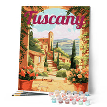 Cargar imagen en el visor de la galería, Póster de Viaje Toscana en Flor