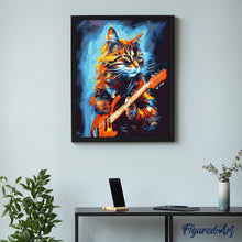 Cargar imagen en el visor de la galería, Gato Rockero Abstracto