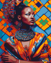 Cargar imagen en el visor de la galería, Pintar por numeros Figured&#39;Art - Belleza Africana Tradicional