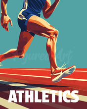 Cargar imagen en el visor de la galería, Pintar por numeros Figured&#39;Art - Póster Deportivo de Atletismo