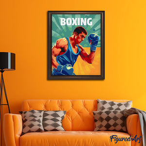 Póster Deportivo de Boxeo