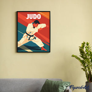 Póster Deportivo de Judo