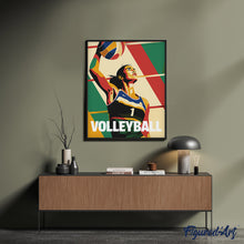 Cargar imagen en el visor de la galería, Póster Deportivo de Voleibol