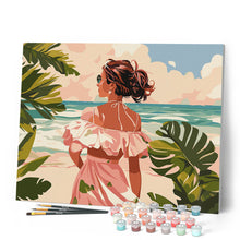 Cargar imagen en el visor de la galería, Linda chica junto al mar