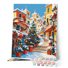 Cargar imagen en el visor de la galería, Pueblo navideño mediterráneo