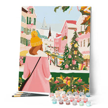 Cargar imagen en el visor de la galería, Chica en el mercado navideño