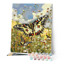 Cargar imagen en el visor de la galería, Mariposa Proserpina y Flores Silvestres