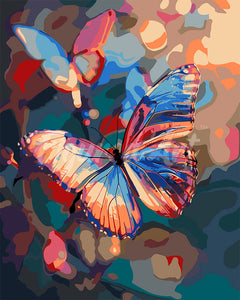 Pintar por numeros Figured'Art - Mariposas Vibrantes