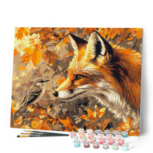 Cargar imagen en el visor de la galería, Zorro y pájaro en otoño