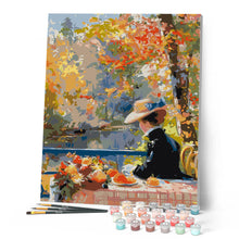 Cargar imagen en el visor de la galería, Dama otoñal inspirada en Renoir