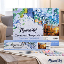 Cargar imagen en el visor de la galería, Atardecer de otoño junto a la cabaña