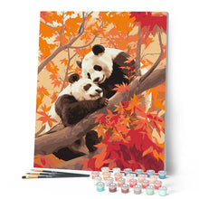 Cargar imagen en el visor de la galería, Gemelos de Panda en Otoño