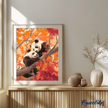 Cargar imagen en el visor de la galería, Gemelos de Panda en Otoño