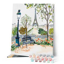 Cargar imagen en el visor de la galería, Jardín de París en Acuarela