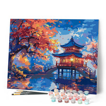 Cargar imagen en el visor de la galería, Pagoda en una Noche de Otoño