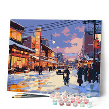 Cargar imagen en el visor de la galería, Calle de Invierno Retro en Japón