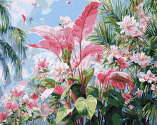 Cargar imagen en el visor de la galería, Pintar por numeros Figured&#39;Art - Floración Rosa Tropical