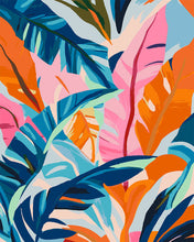 Cargar imagen en el visor de la galería, Pintar por numeros Figured'Art - Hojas de Plátano Coloridas