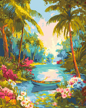 Cargar imagen en el visor de la galería, Pintar por numeros Figured'Art - Río Paraíso