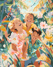 Cargar imagen en el visor de la galería, Pintar por numeros Figured'Art - Infancia Tropical
