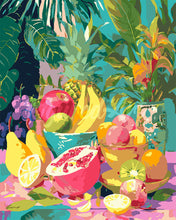 Cargar imagen en el visor de la galería, Pintar por numeros Figured'Art - Mesa de Frutas Tropicales
