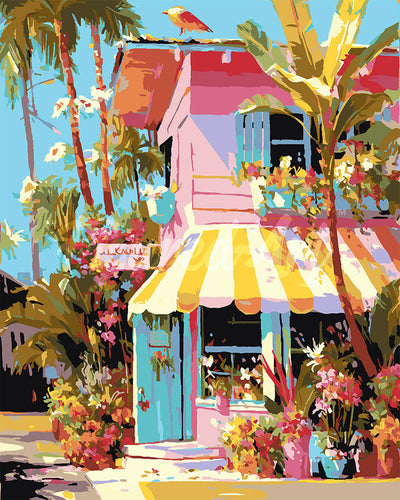 Pintar por numeros Figured'Art - Floristería Tropical