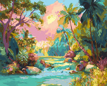 Cargar imagen en el visor de la galería, Pintar por numeros Figured&#39;Art - Arroyo Tropical