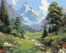 Cargar imagen en el visor de la galería, Pintar por numeros Figured'Art - Arroyo del Glaciar