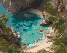 Cargar imagen en el visor de la galería, Pintar por numeros Figured'Art - La Cala Escondida