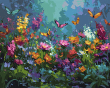 Cargar imagen en el visor de la galería, Pintar por numeros Figured'Art - Jardín de Mariposas Colorido