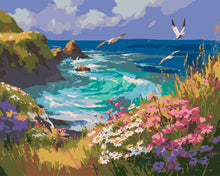 Cargar imagen en el visor de la galería, Pintar por numeros Figured'Art - Vista al Océano en Flor