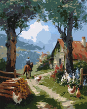 Cargar imagen en el visor de la galería, Pintar por numeros Figured'Art - Vida Rural en la Granja