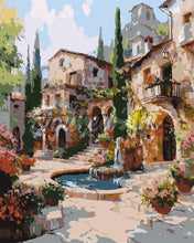 Cargar imagen en el visor de la galería, Pintar por numeros Figured&#39;Art - Villa Mediterránea