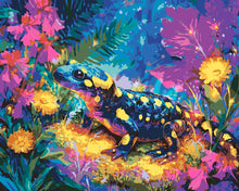 Cargar imagen en el visor de la galería, Pintar por numeros Figured'Art - Salamandra de Lunares